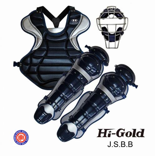 J.S.B.B公認　HPL16N　ハイゴールド　キャッチャー防具セット　NV×SV