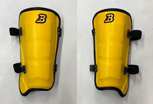 B級品特価　甲無しフットガード　イエローｘブラック